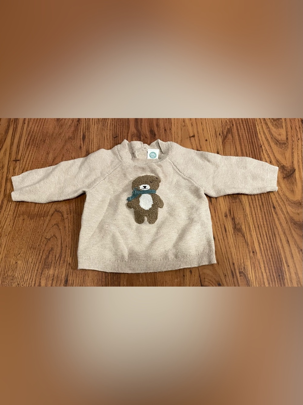 Little Me Teddy Bear Image on Sweater